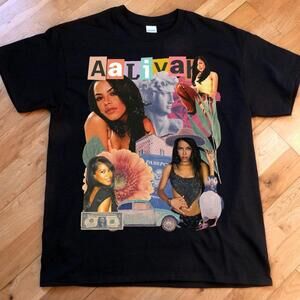 Aaliyah Black T-Shirt